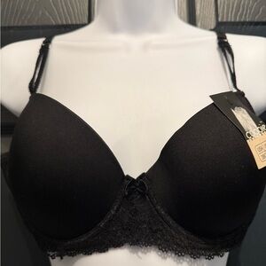 NWT-Coobie Black Bra. Size 38C